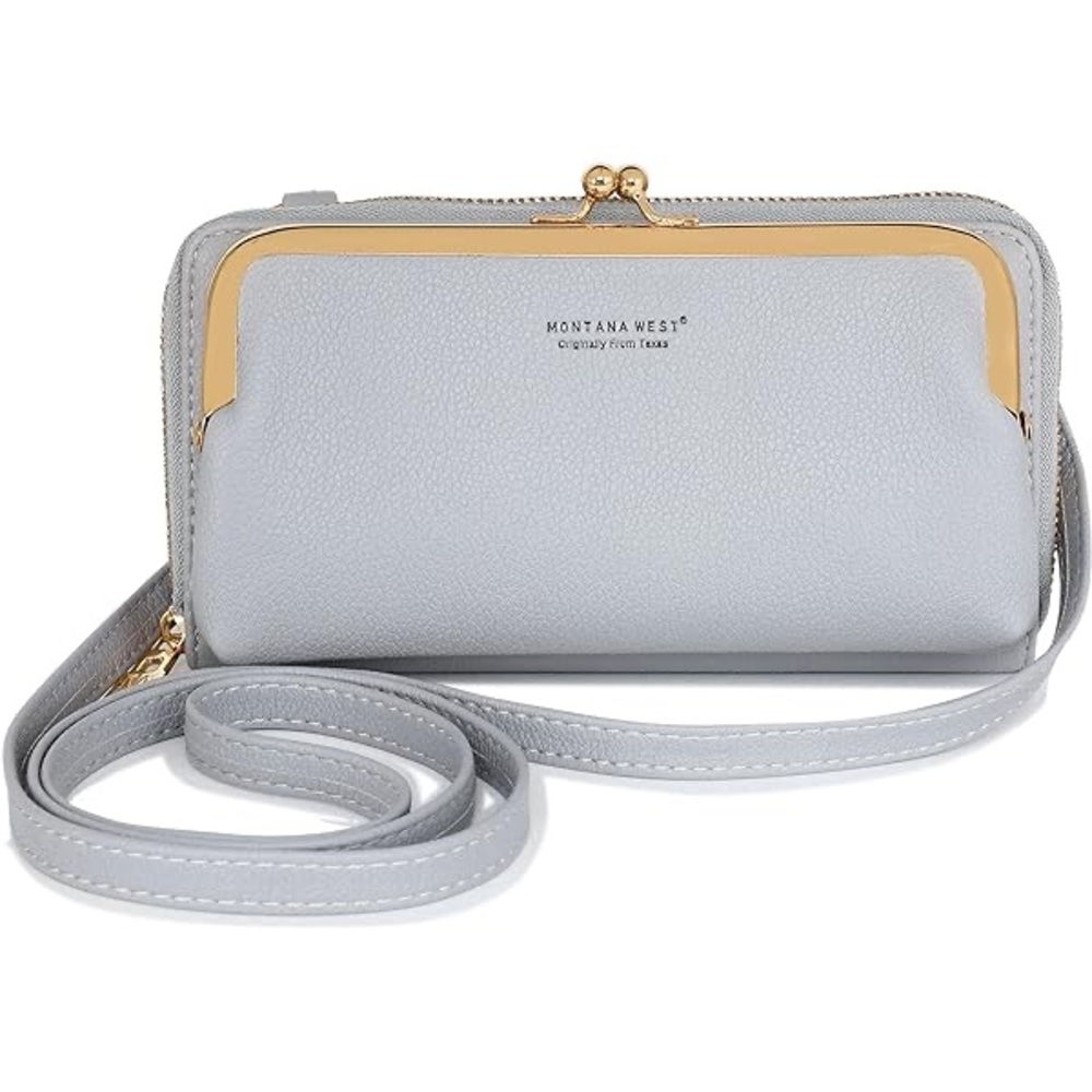 Montana West Light Gray Crossbody Bag